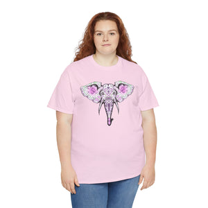 Sugar Skull Elephant Unisex Heavy Cotton Tee