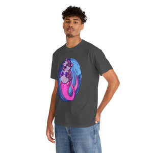 Mermaid Opossum Unisex Heavy Cotton Tee