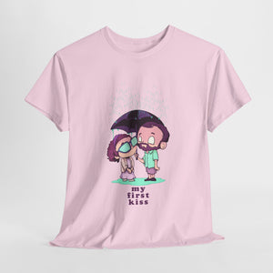 My First Kiss Unisex Heavy Cotton Tee