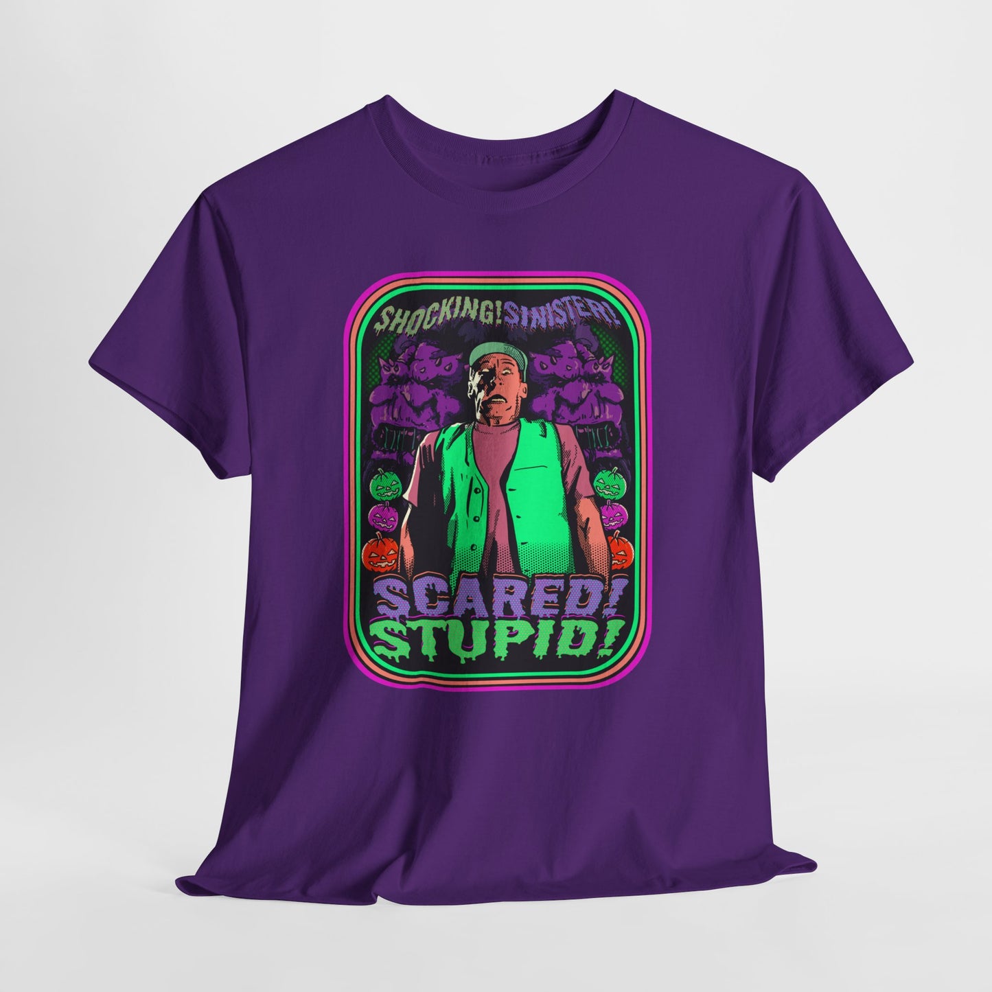 Scared & Stupid Unisex Heavy Cotton Tee