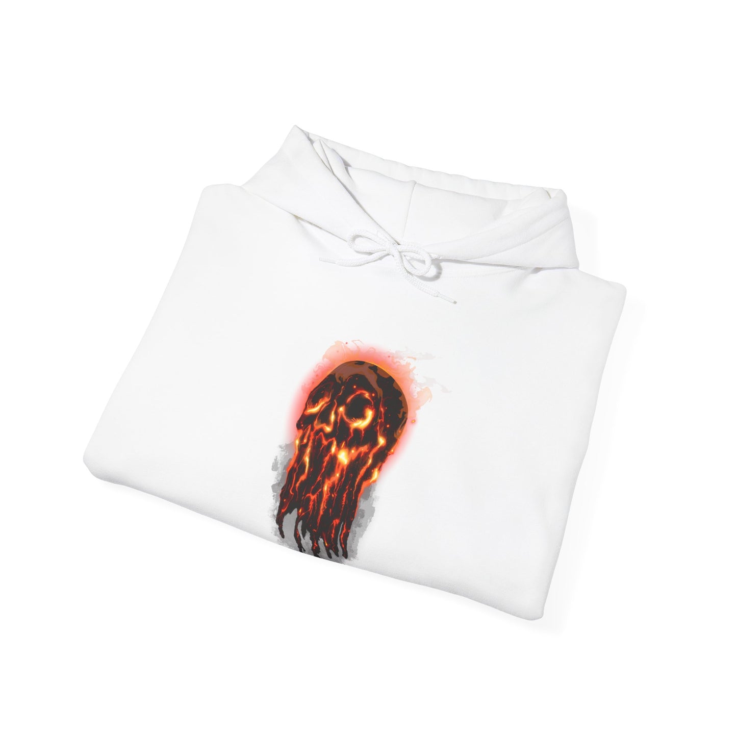 Elemental Skull Fire Unisex Heavy Blend Hooded Sweatshirt
