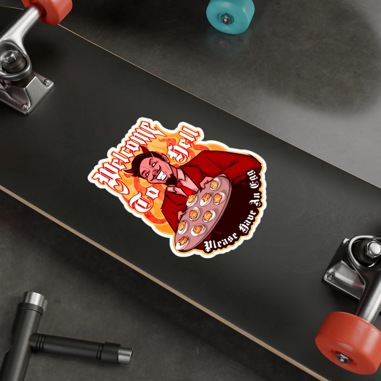 Deviled Eggs Kiss-Cut Vinyl Decal