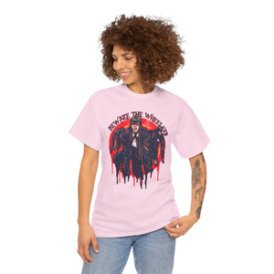 Beware The Wheelers Unisex Heavy Cotton Tee