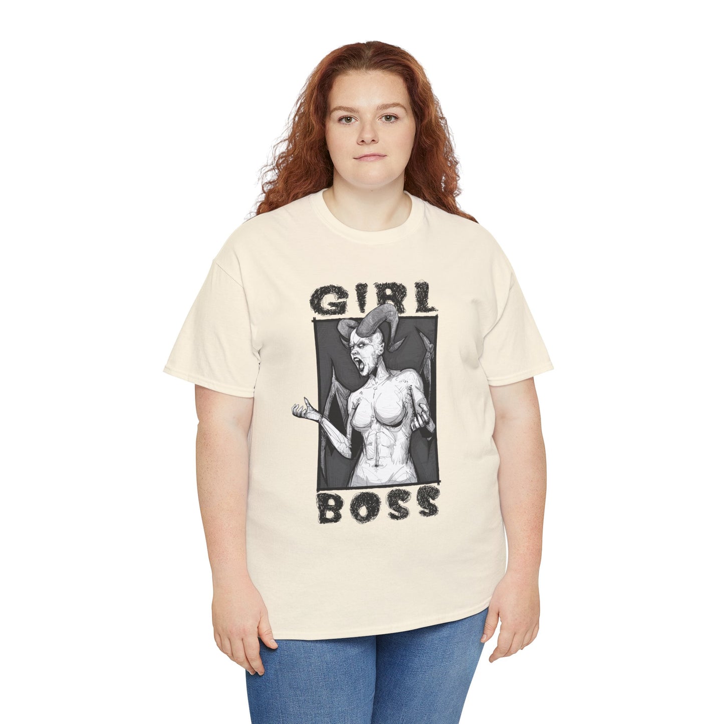 Girl Boss Unisex Heavy Cotton Tee