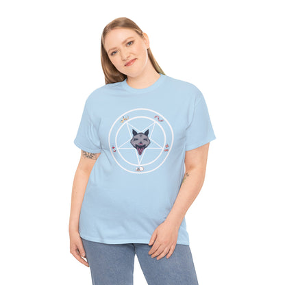 Opossum Pentagram Unisex Heavy Cotton Tee
