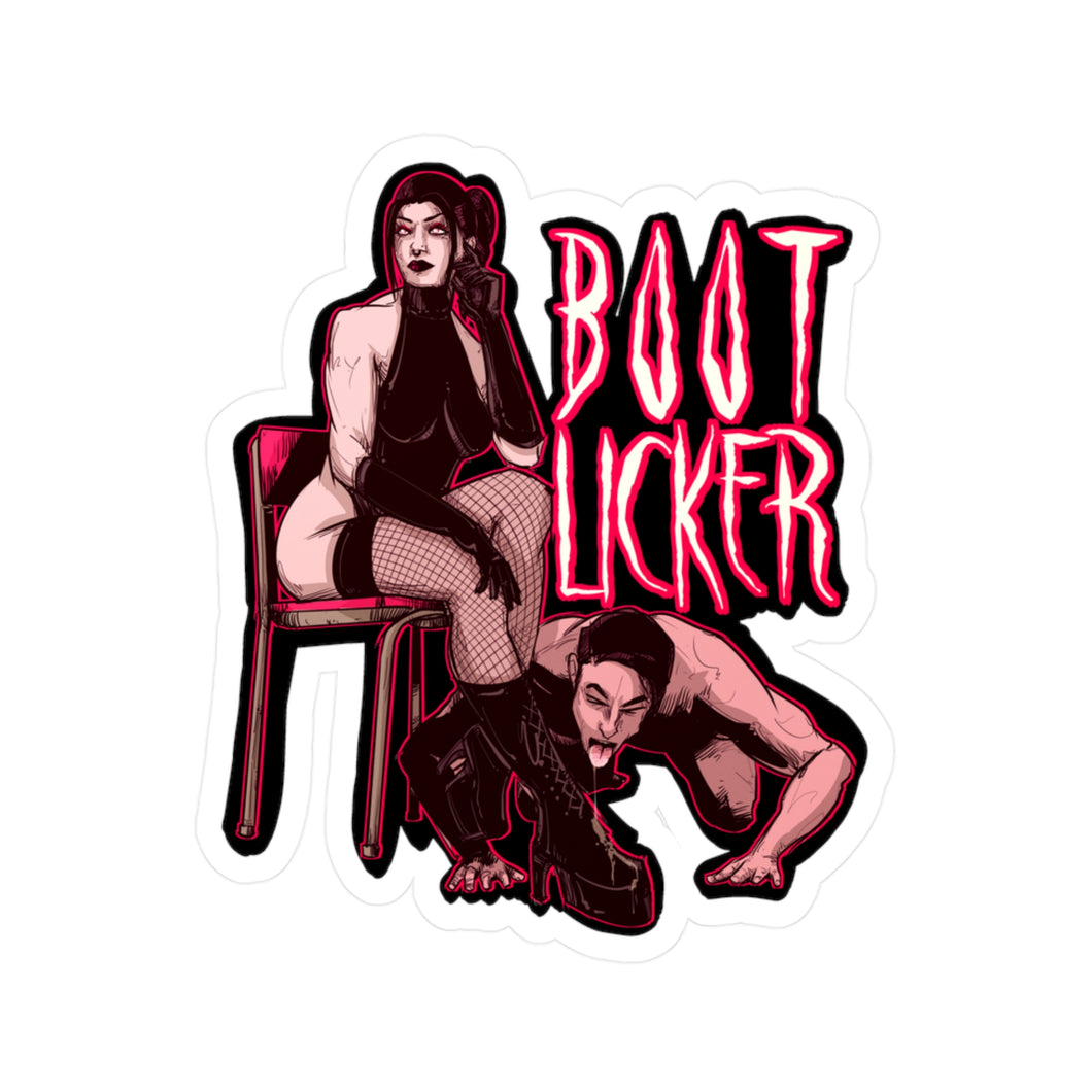 Boot Licker Kiss-Cut Vinyl Decal