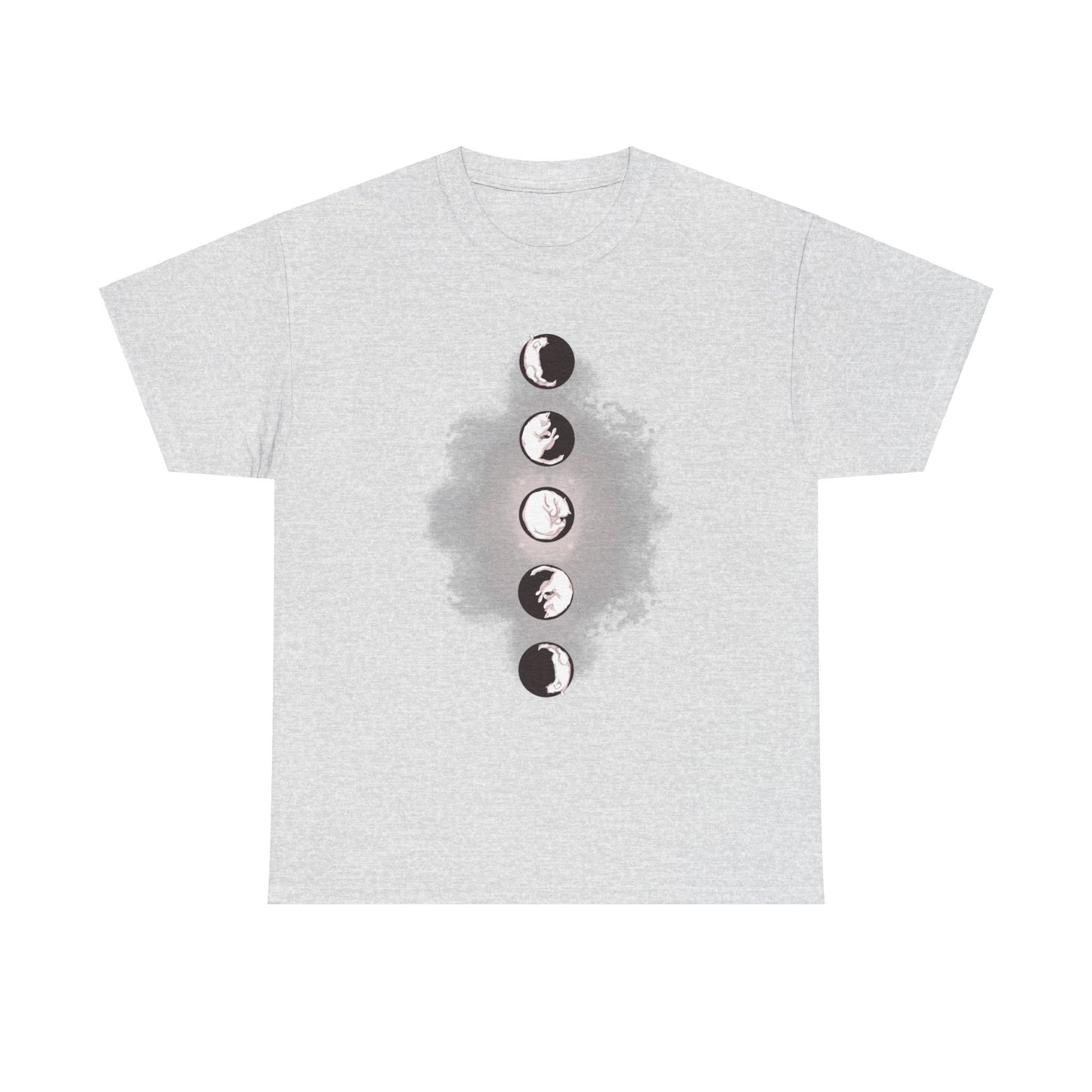 Cat Phases Unisex Heavy Cotton Tee