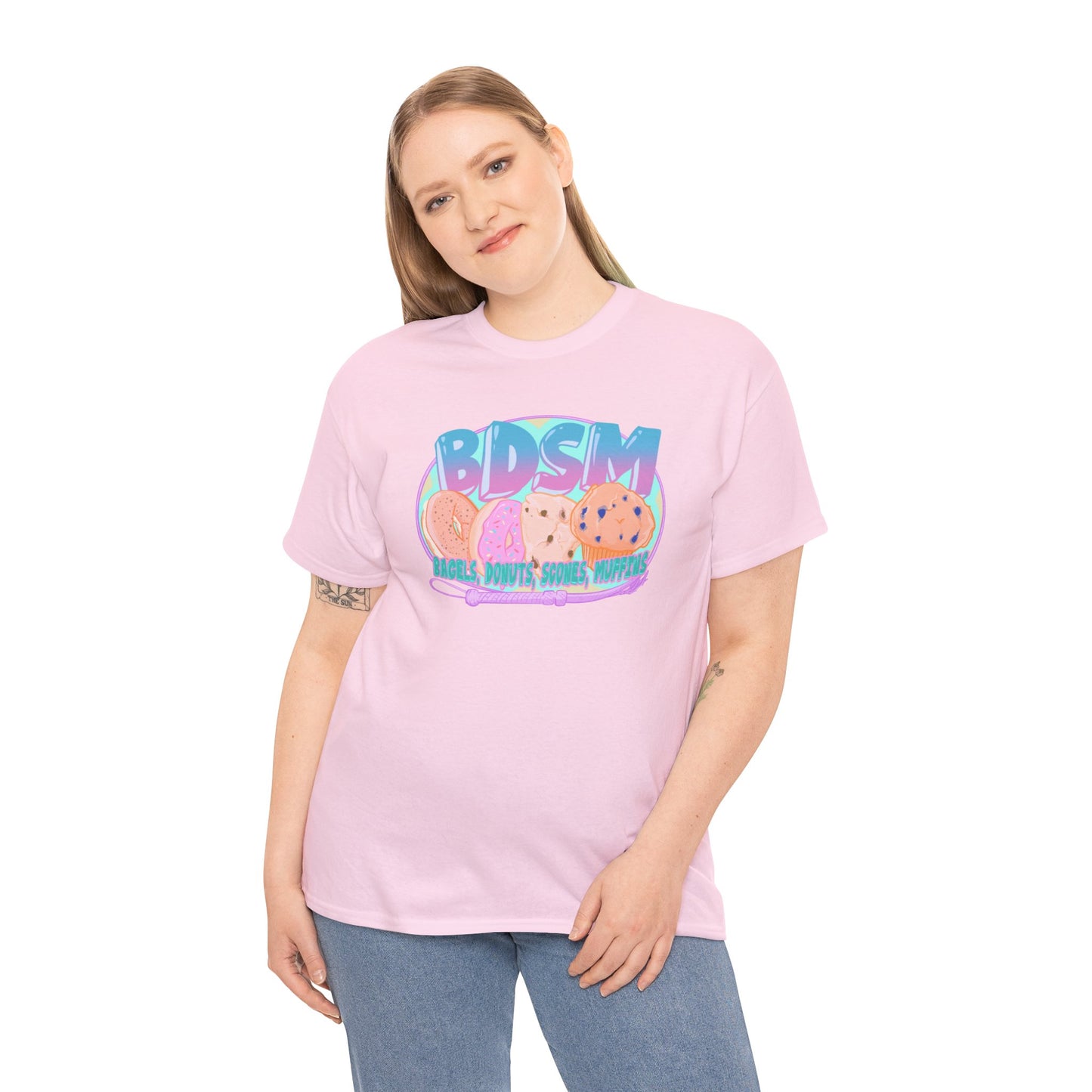 Bagels Donuts Scones Muffins Unisex Heavy Cotton Tee