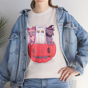 Meow-lloween Unisex Heavy Cotton Tee