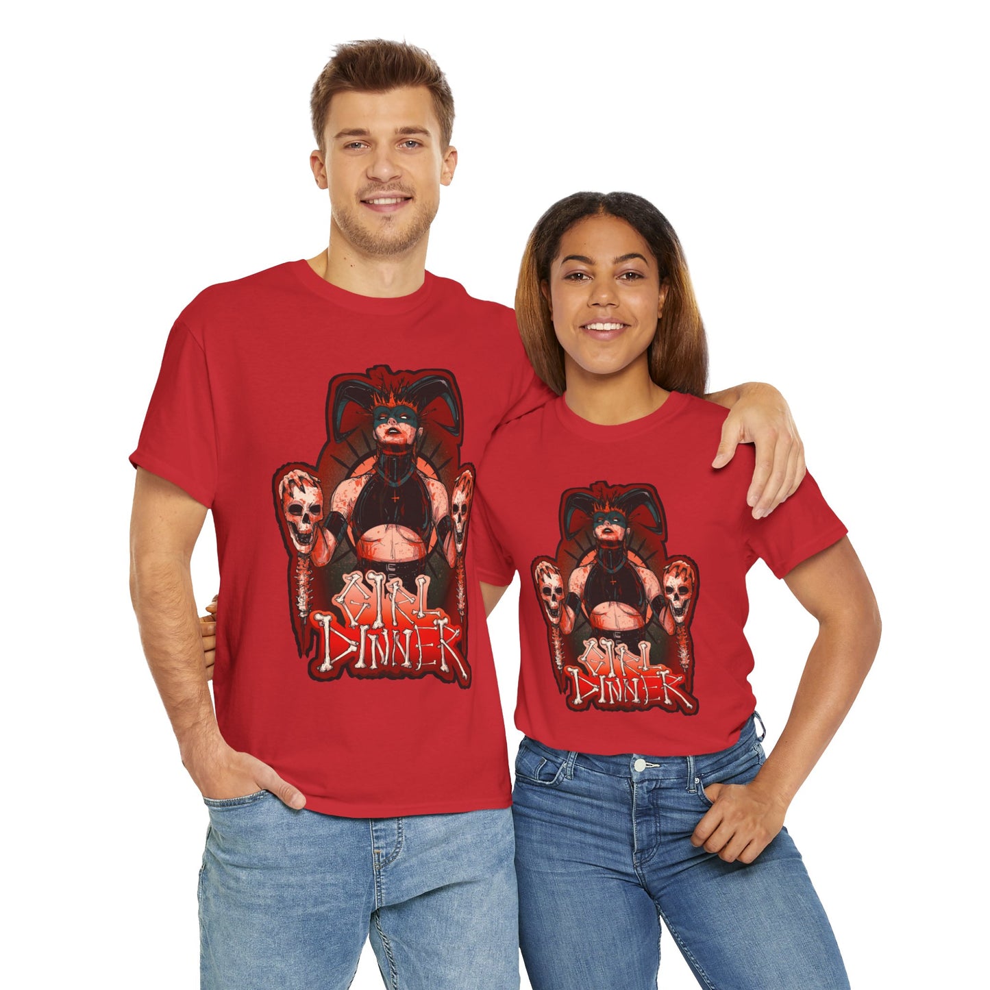 Girl Dinner Unisex Heavy Cotton Tee