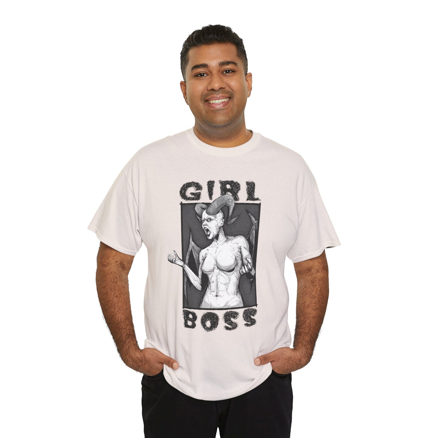 Girl Boss Unisex Heavy Cotton Tee