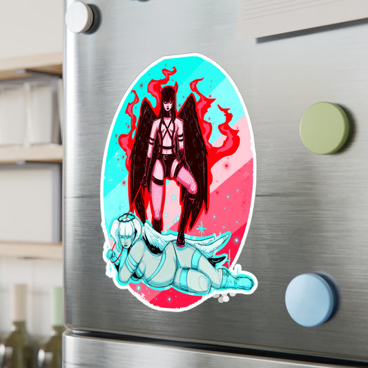 Fire & Ice Kiss-Cut Vinyl Decal