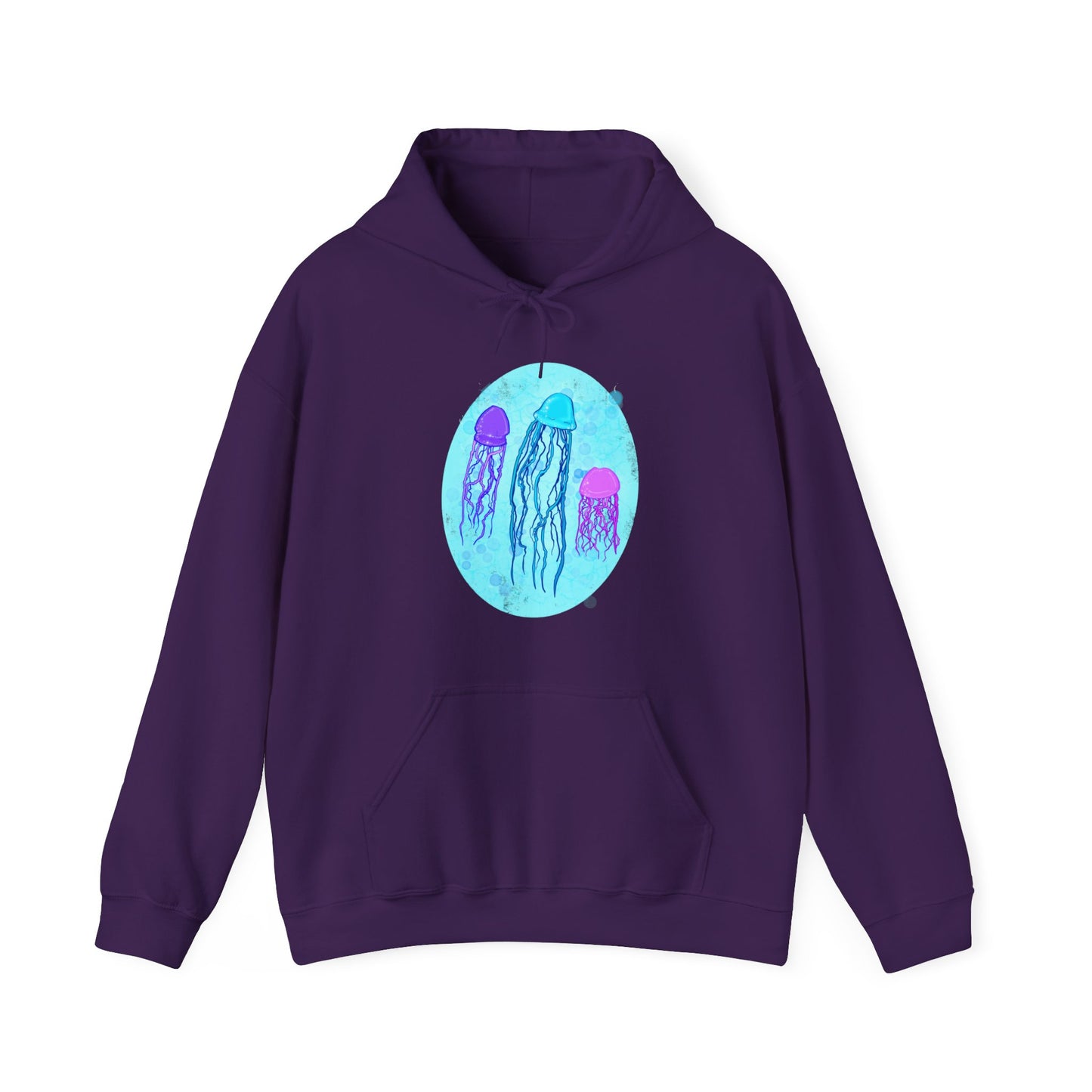Jellyfish Varieties Unisex Heavy Blend Hooded Sweatshirt
