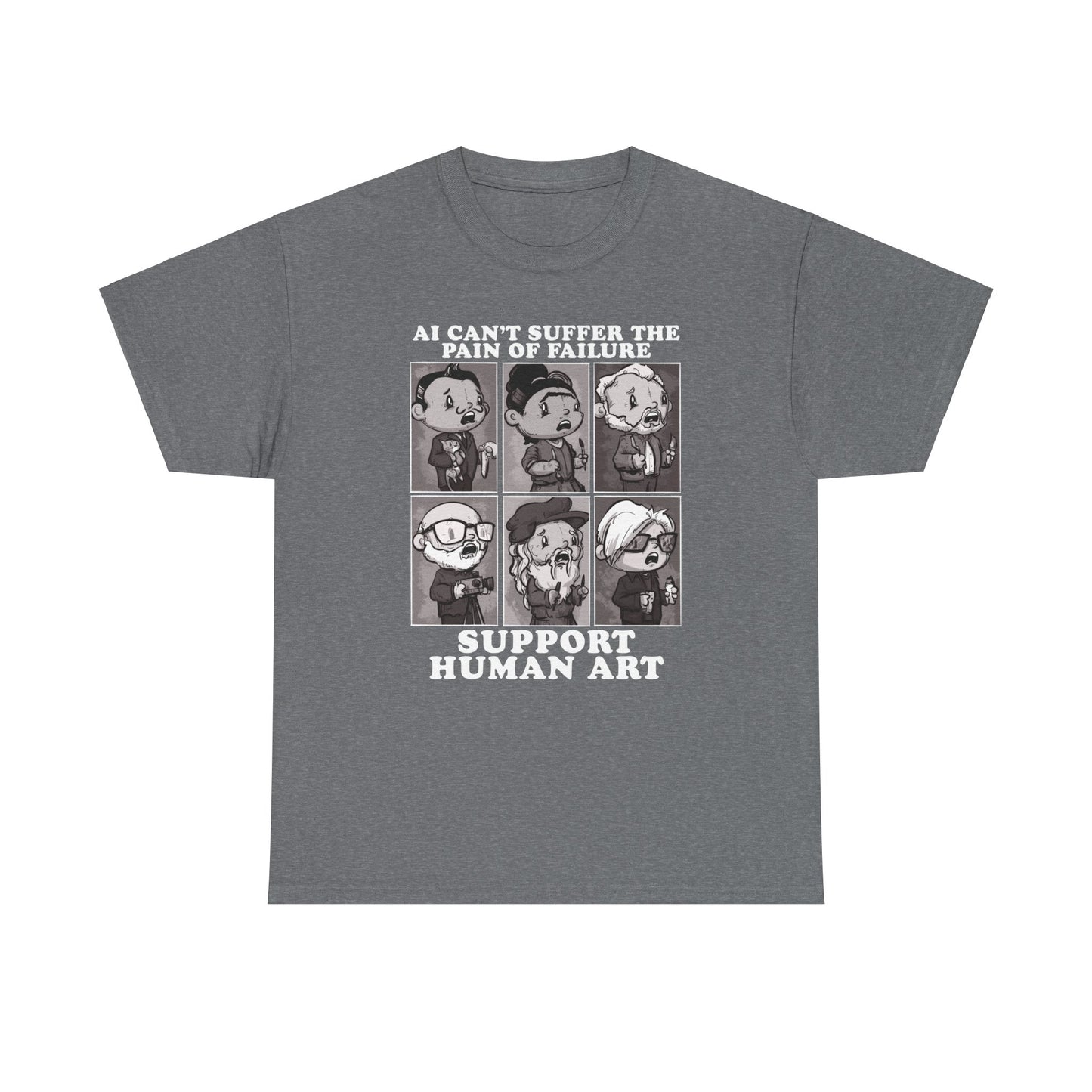 Support Human Art Unisex Heavy Cotton Tee