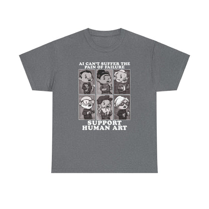 Support Human Art Unisex Heavy Cotton Tee