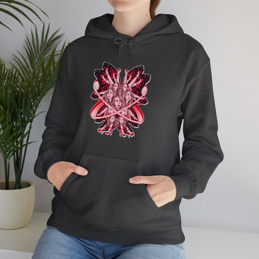 Biblically Accurate Christmas Woman Unisex Heavy Blend Hooded Sweatshirt