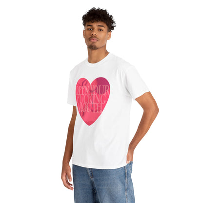 Open Your Mouth Unisex Heavy Cotton Tee