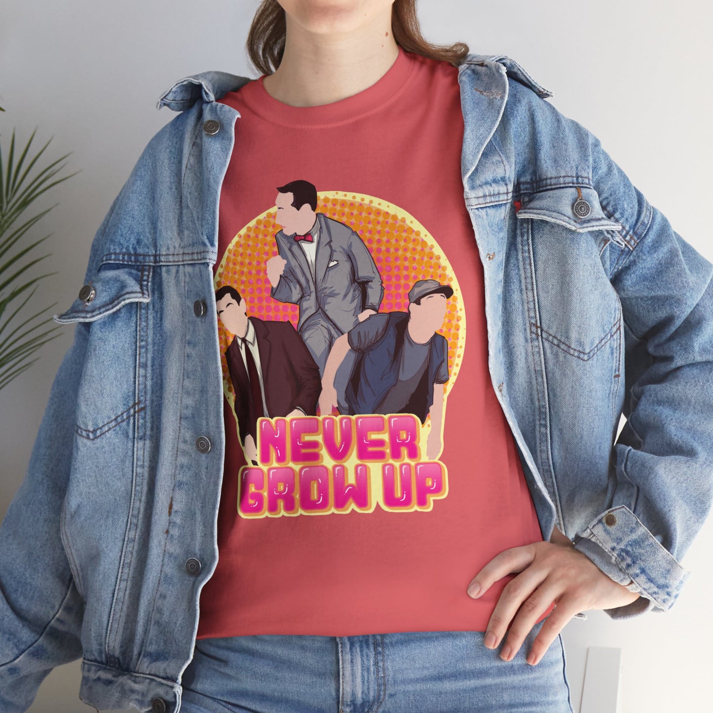 Never Grow Up Unisex Heavy Cotton Tee