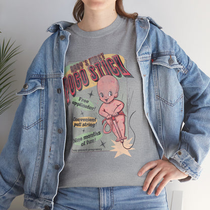 Baby's First Pogo Stick Unisex Heavy Cotton Tee