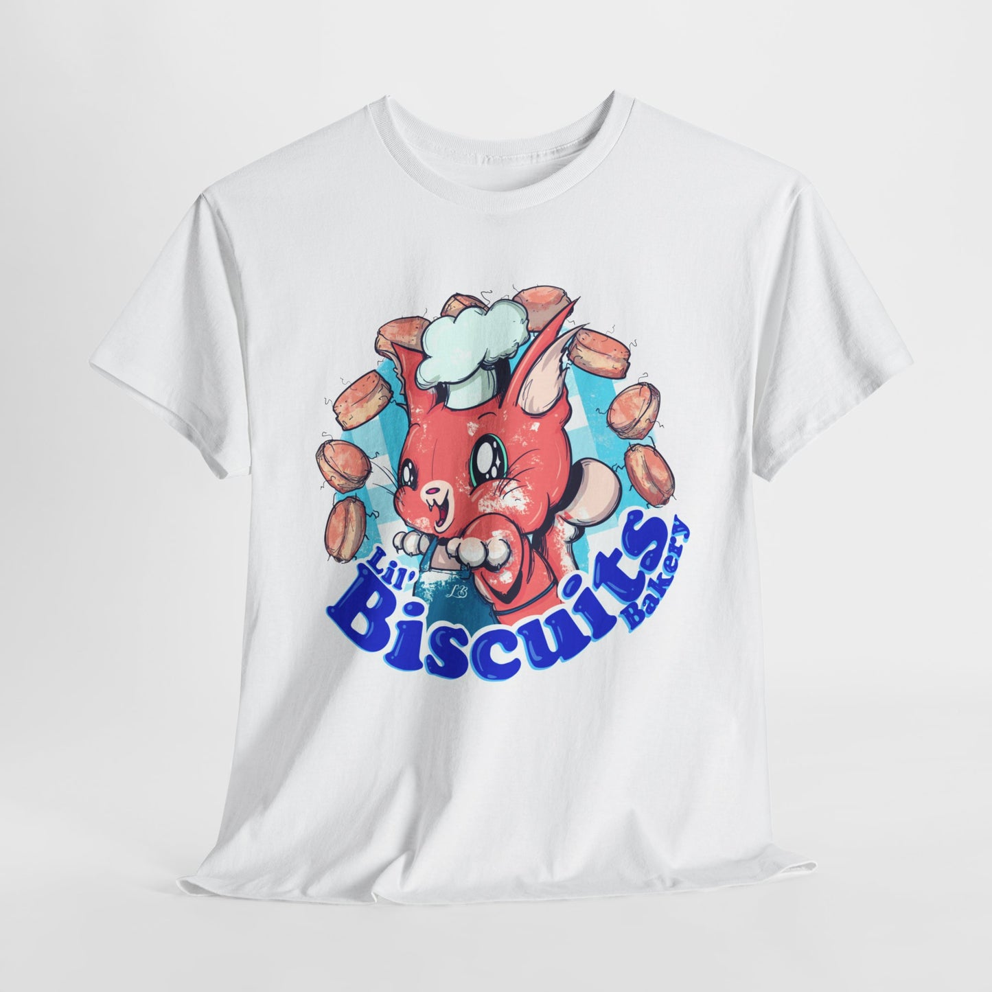 Lil Biscuits Cat Bakery Unisex Heavy Cotton Tee