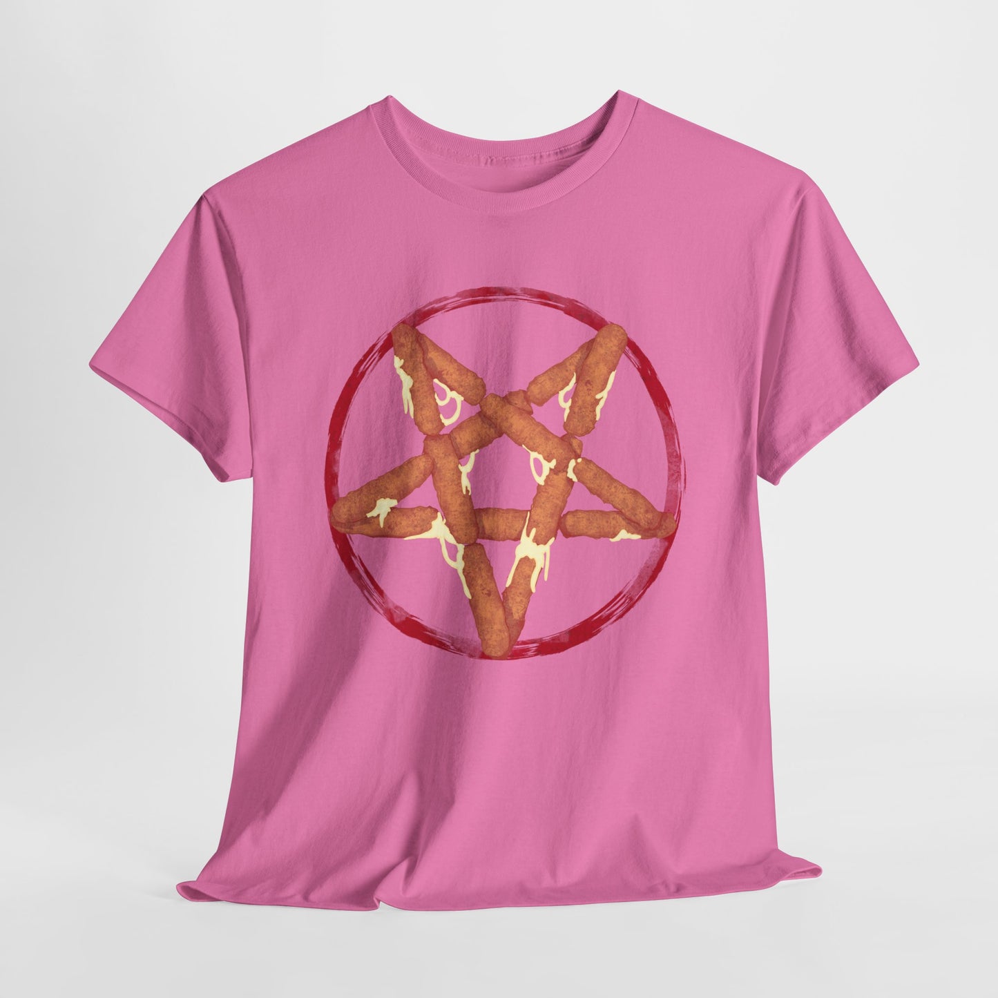 Mozzarella Stick Pentagram Unisex Heavy Cotton Tee
