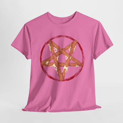 Mozzarella Stick Pentagram Unisex Heavy Cotton Tee