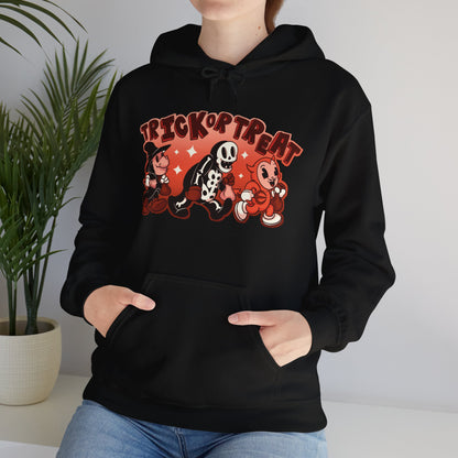 Trick Or Treat Rubber Hose Unisex Heavy Blend Hooded Sweatshirt
