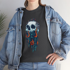 Elemental Skull Ocean Unisex Heavy Cotton Tee