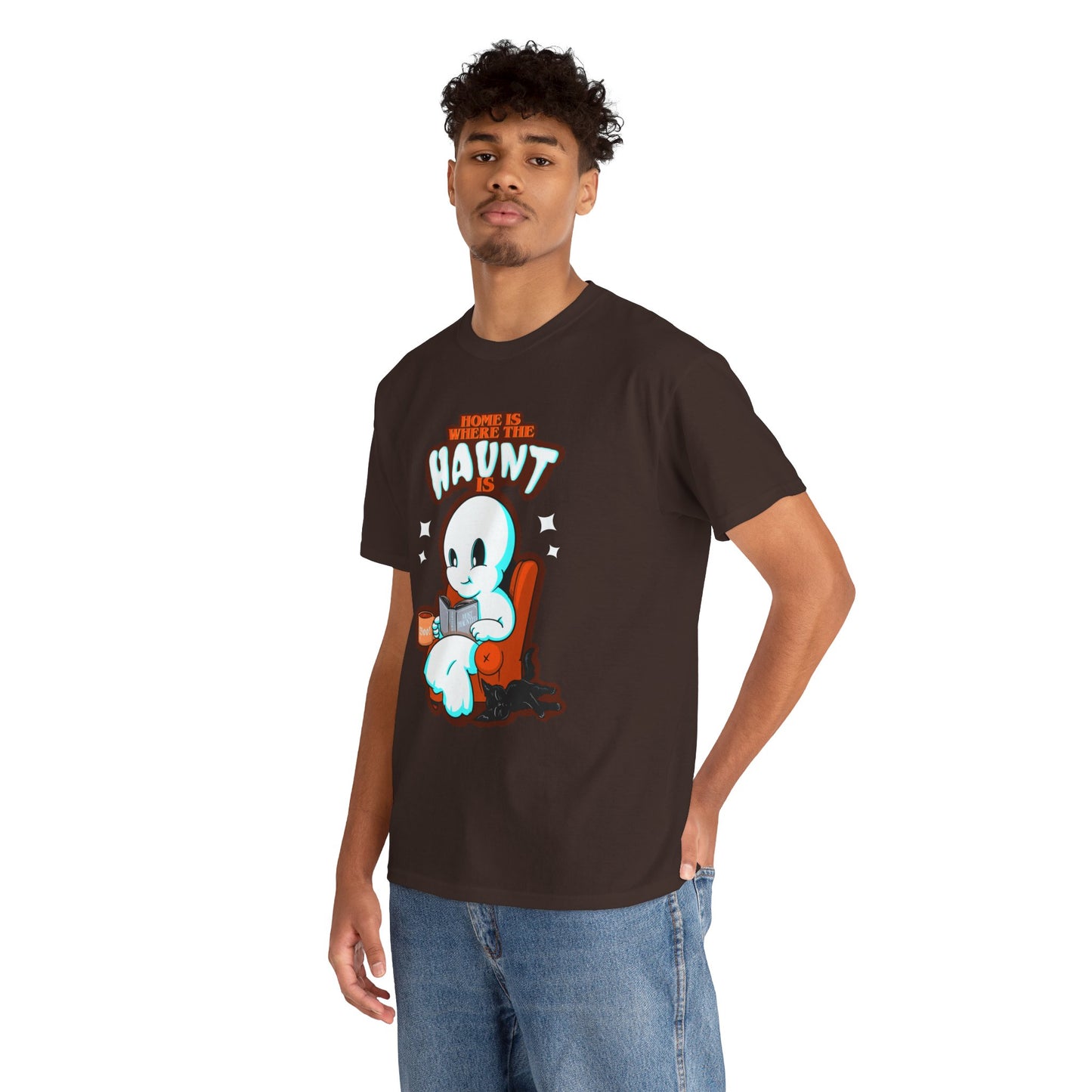 Home Is Where The Haunt Is Unisex Heavy Cotton Tee