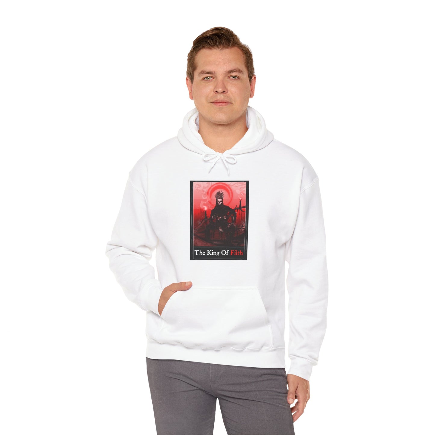 The King Of Filth Tarot Unisex Heavy Blend Hooded Sweatshirt
