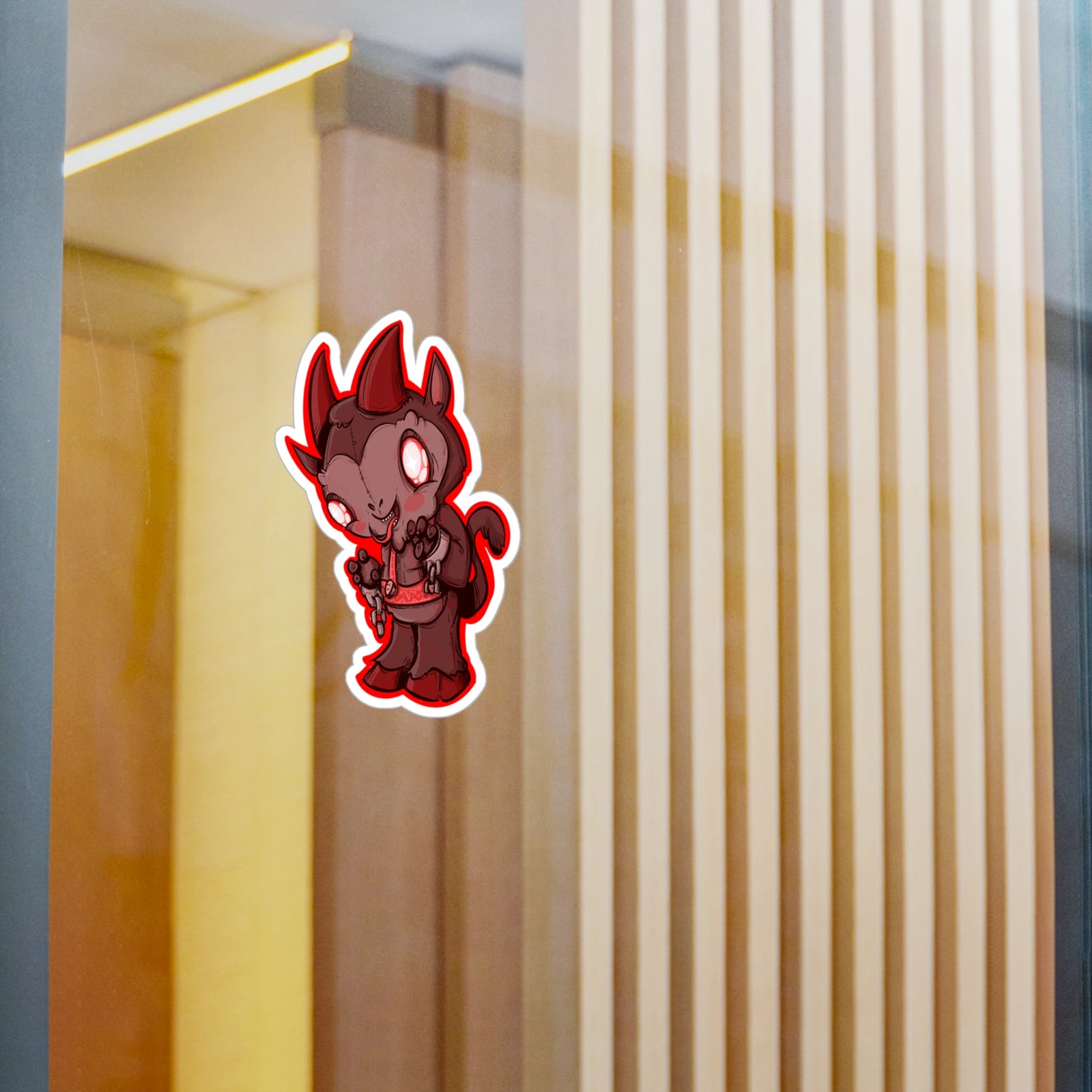 Plushie Krampus Kiss-Cut Vinyl Decal