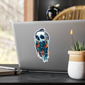 Elemental Skull Ocean Kiss-Cut Vinyl Decal