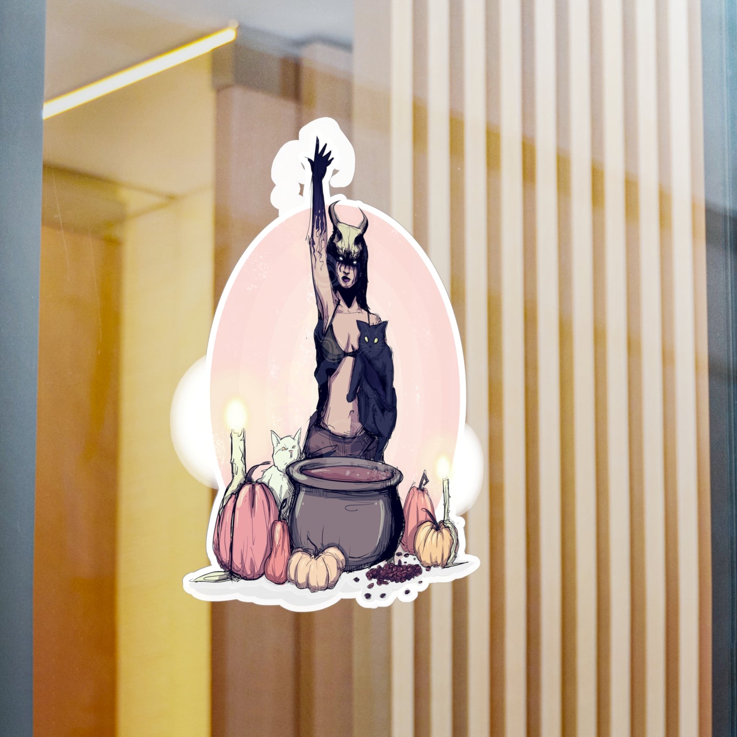 Coffee Witch Kiss-Cut Vinyl Decal