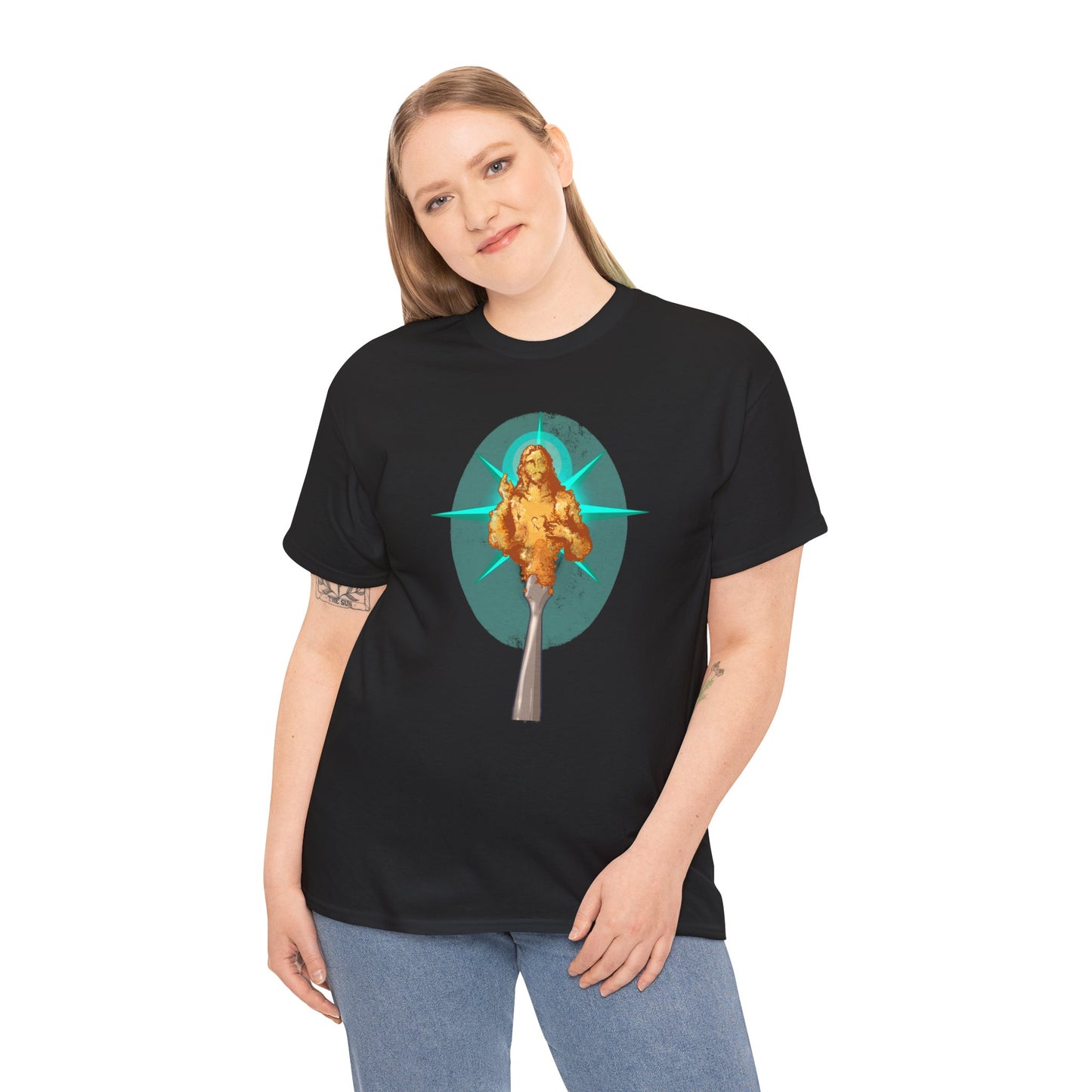 He Is Resin Unisex Heavy Cotton Tee