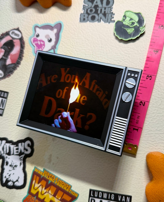 Spooky Kids Show Retro TV With Sound 3D Print Fridge Magnet