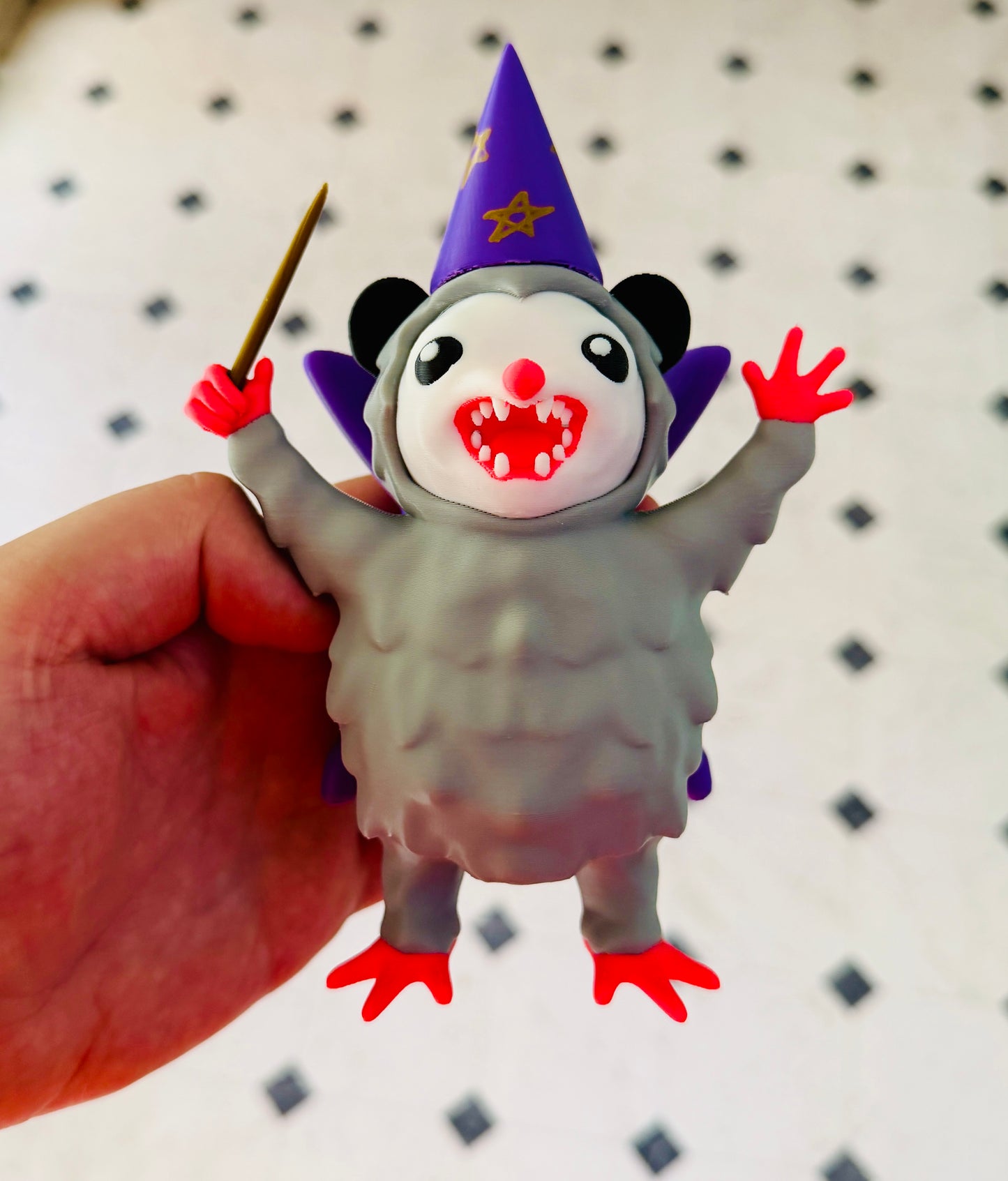 Milton The Magnificent Magical Opossum 3D Figurine 3D Print