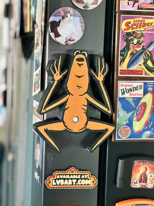 Marcus Worm Talking 3D Print Fridge Magnet