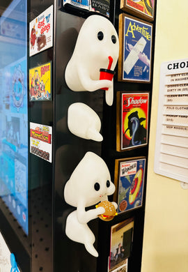Fridge Frights Glow 3D Print Fridge Magnets (Cheeseburger & Soda Ghost)