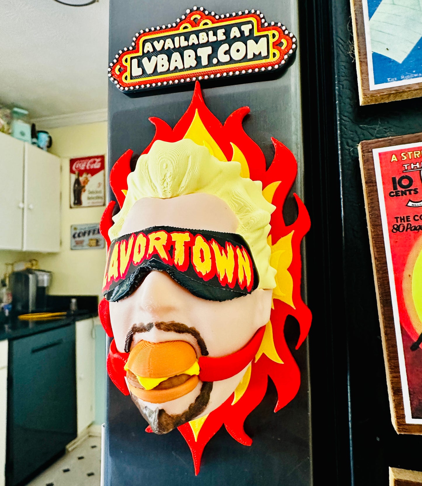 Diner Daddy 3D Print Fridge Magnet