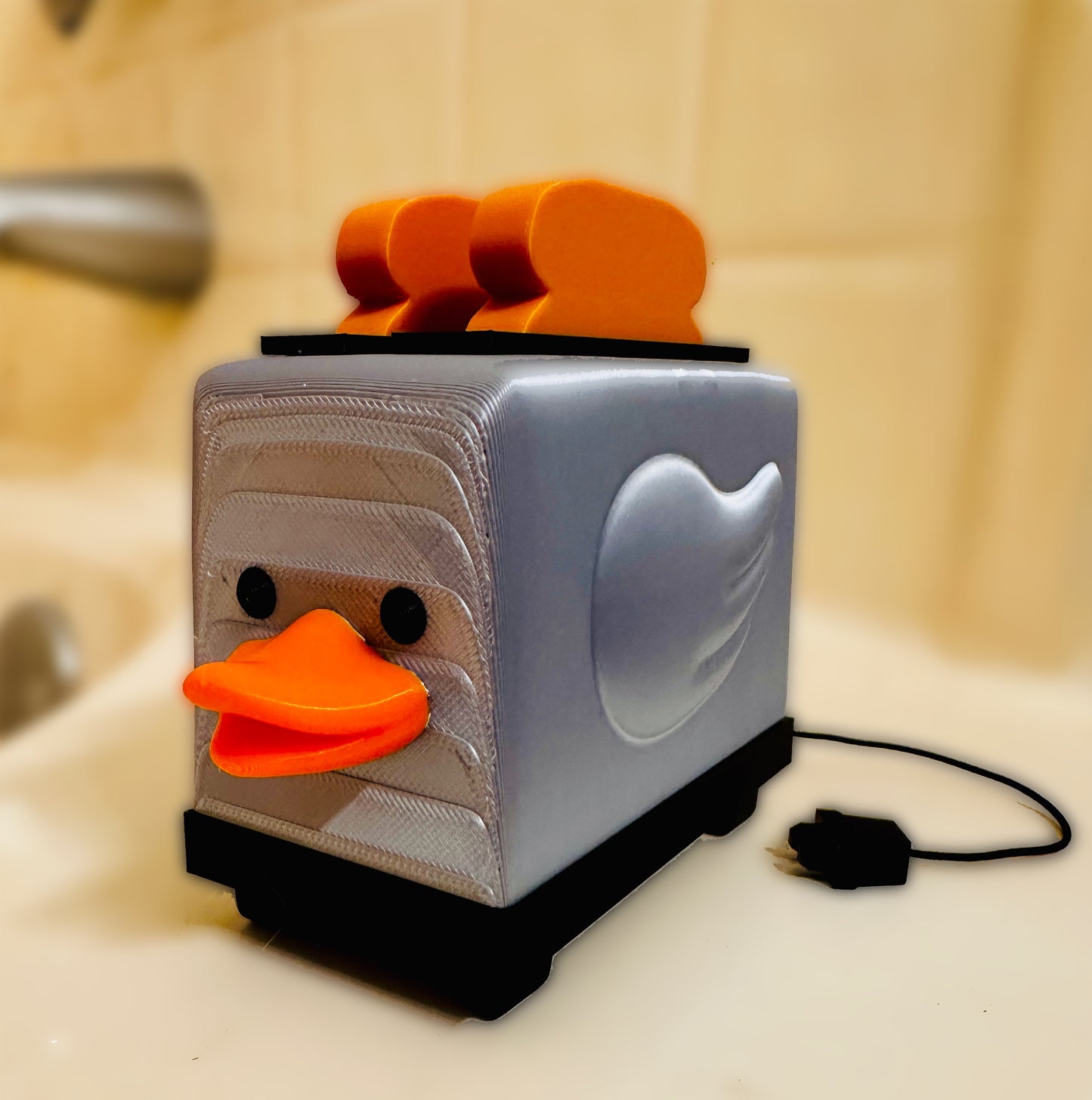 Toaster Duckie 3D Printed Figure