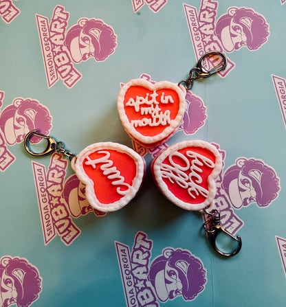 Cake Fidget Clicker Keychain 3D Print