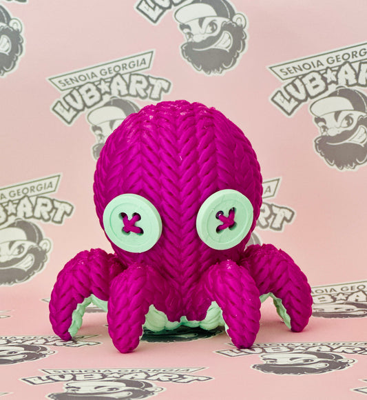 Knit Octopus 3D Printed Figure