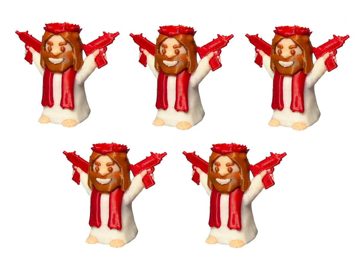 Little Uzi Jesus (5 Pack) 3D Print Small Figure (Copy)
