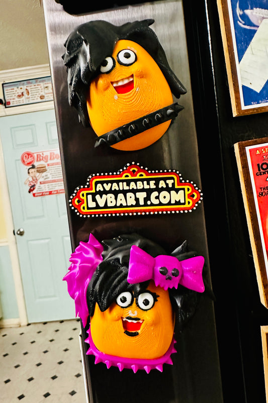 Emo Nugget Buddy Fridge Magnets 3D Print