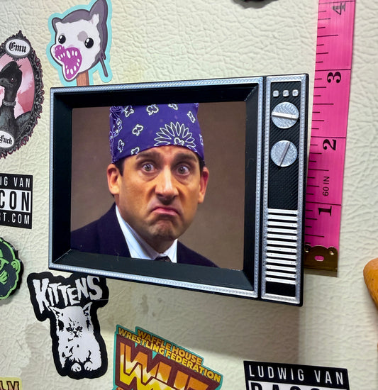 Prison Retro TV With Sound 3D Print Fridge Magnet