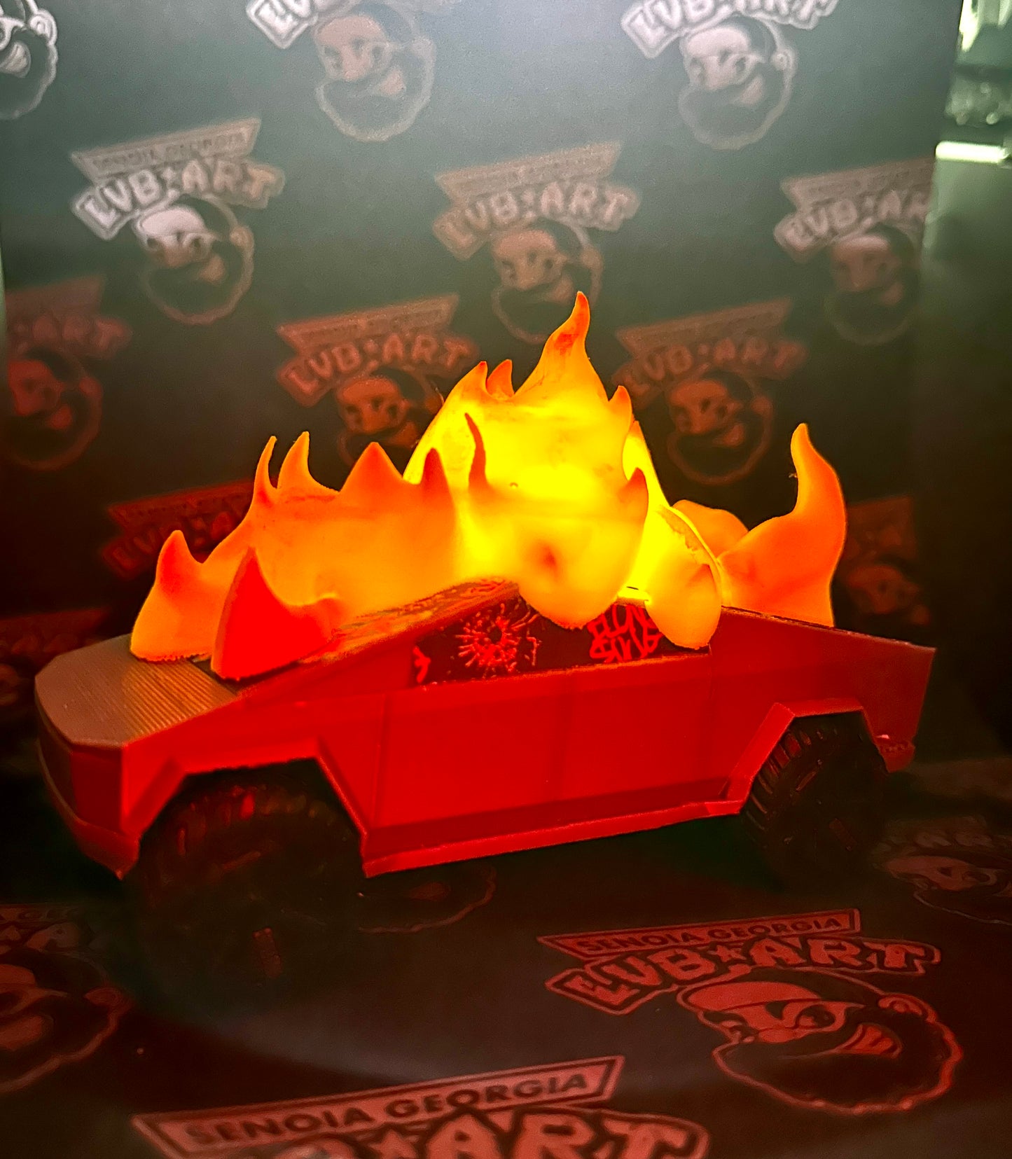 Cyber Night Light 3D Printed