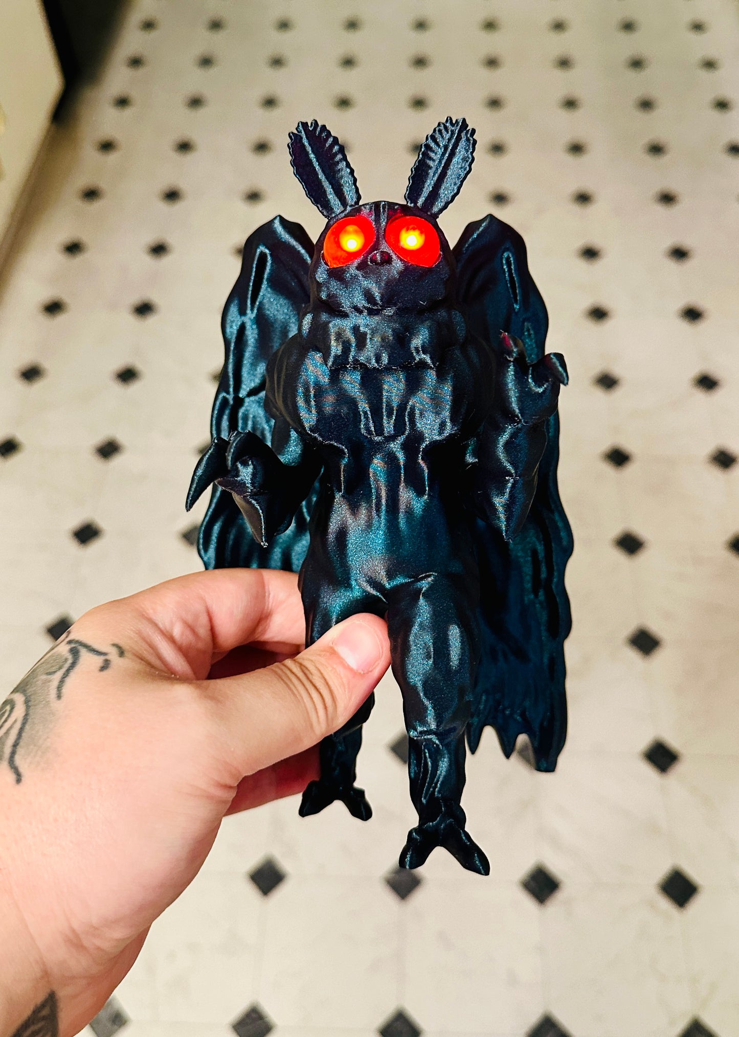 Terrifying Mothman 3D Print Statue