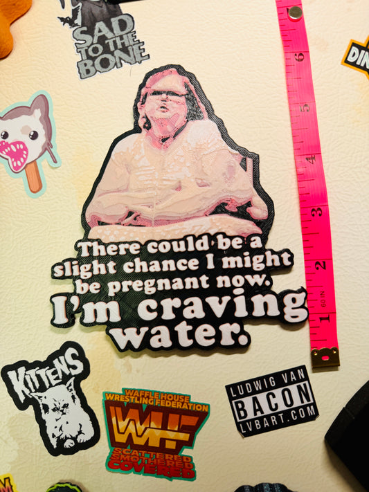 Craving Pregnant Water 3D Print Fridge Magnet