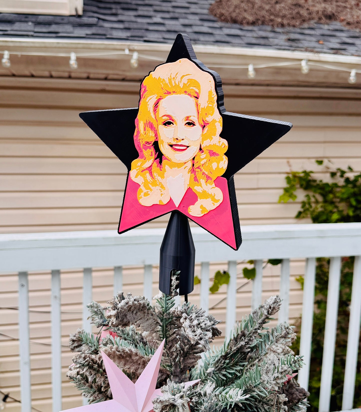 Country Star Queen Tree Topper 3D Print