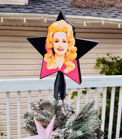 Country Star Queen Tree Topper 3D Print
